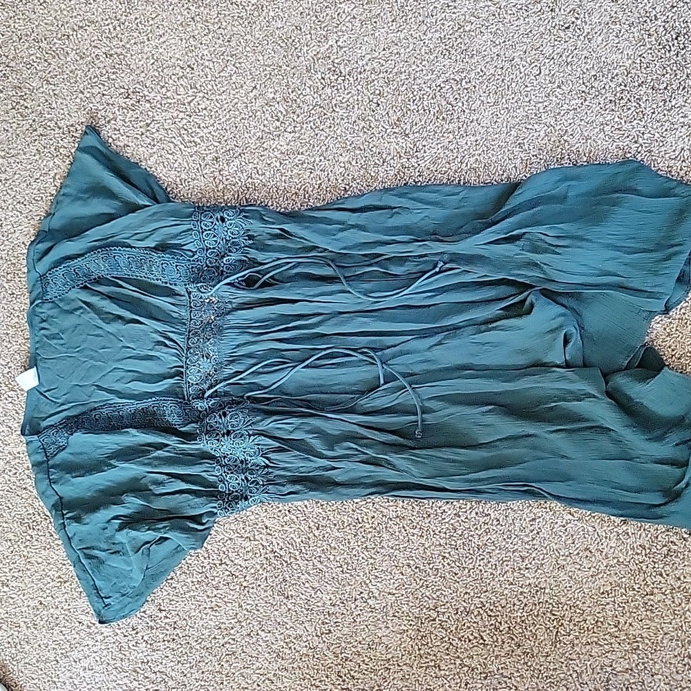 Green Swimsuit Cover-up, Size L, Time and Tru
